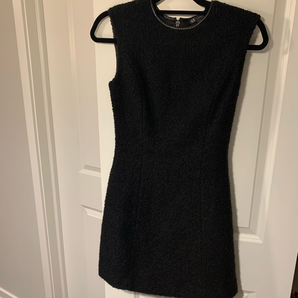 AX Armani Exchange black mini dress, 0